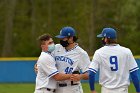 Baseball vs CGA  Wheaton College Baseball vs Coast Guard Academy during game two of the NEWMAC semi-finals playoffs. - (Photo by Keith Nordstrom) : Wheaton, baseball, NEWMAC